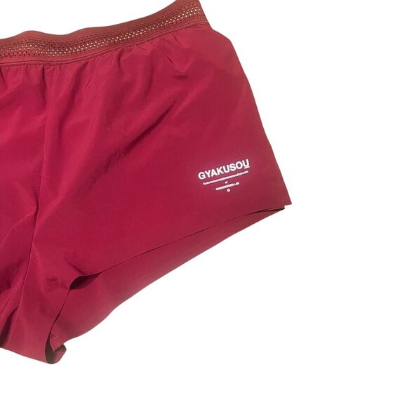 Nike Gyakusou Red Running Shorts With Reflective Logo & Pockets size medium - Picture 3 of 8